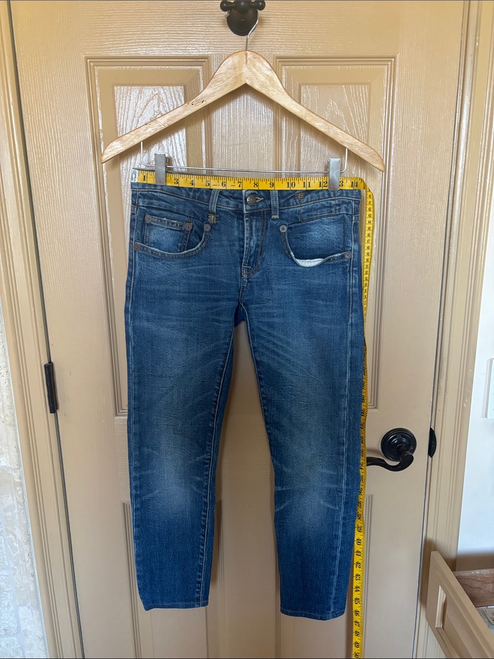 R13 Women's Skinny Jeans in Blue Wash
